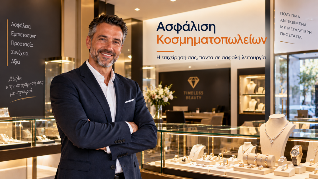 Ασφάλιση κοσμηματοπωλείων – προστασία εμπορευμάτων και αντικειμένων αξίας